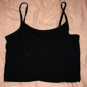 Black crop top